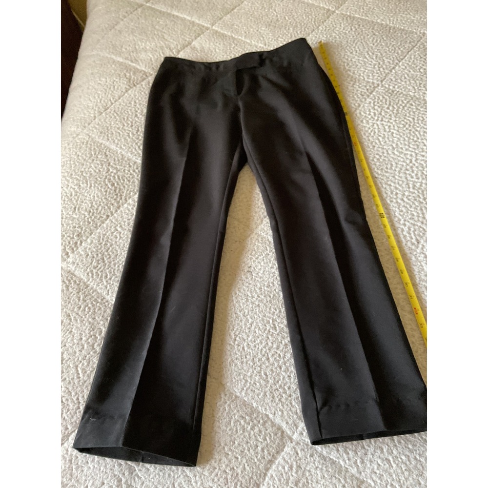 Anonyme Sans Toi Dress Pants Womens‎ 8 Black Excellent Straight Leg Cotton Blend